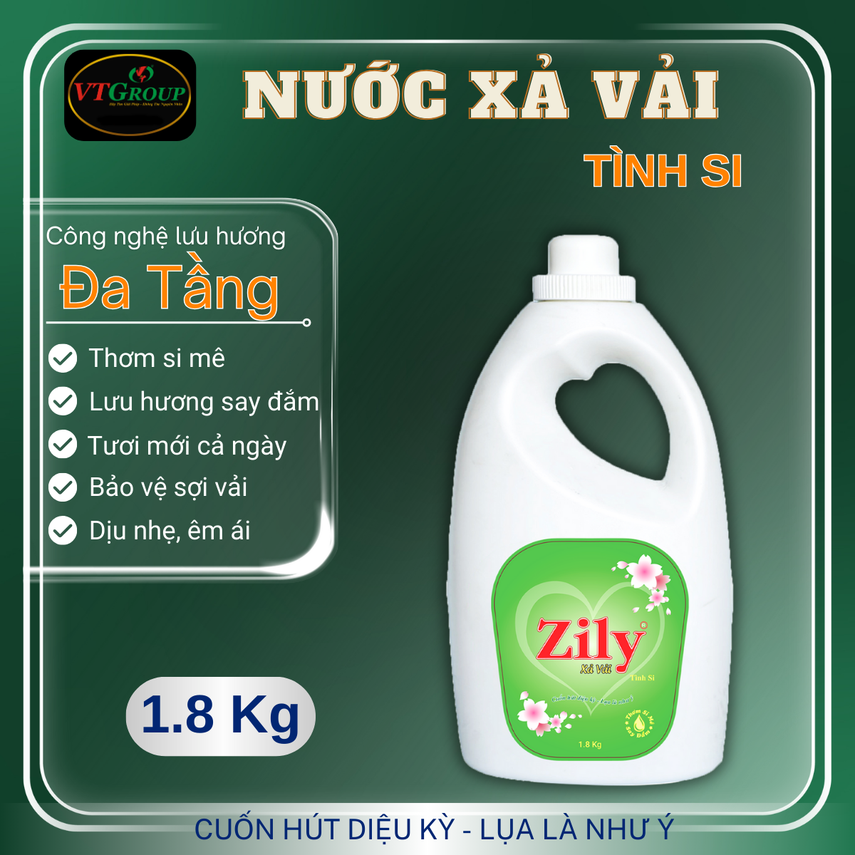 Nước Xả Vải Zily 1.8 kg
