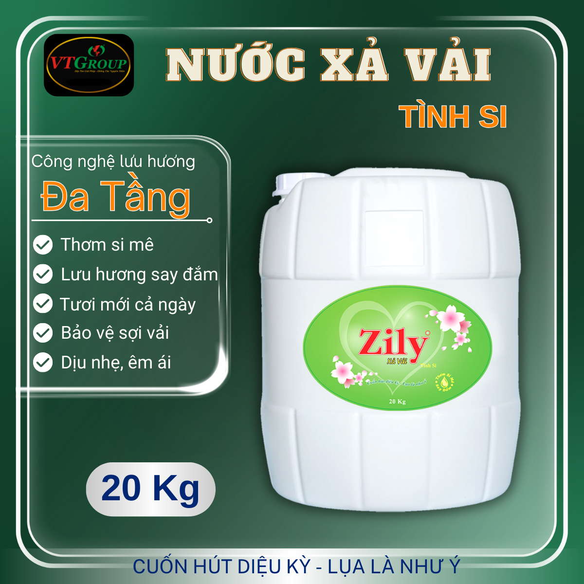 Nước Xả Vải Zily 20 Kg