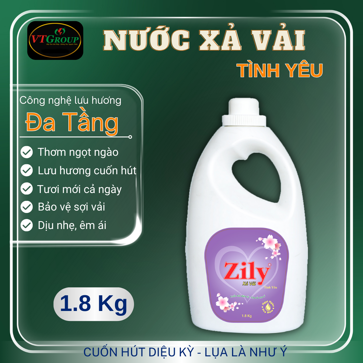 Nước Xả Vải Zily 1.8 kg