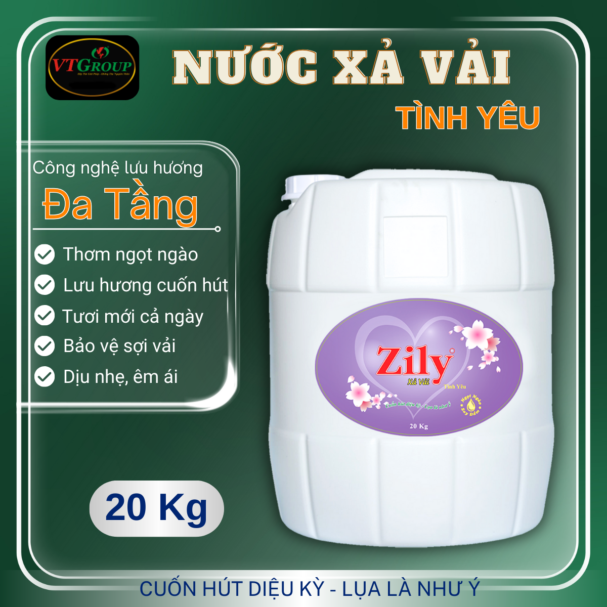 Nước Xả Vải Zily 20 Kg