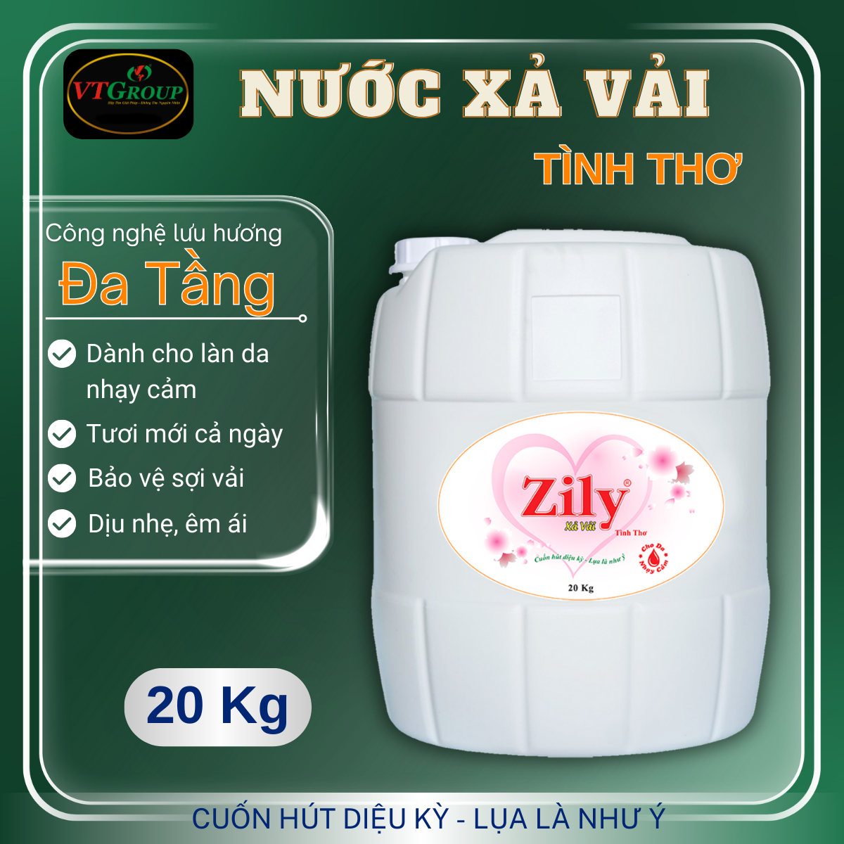 Nước Xả Vải Zily 20 Kg