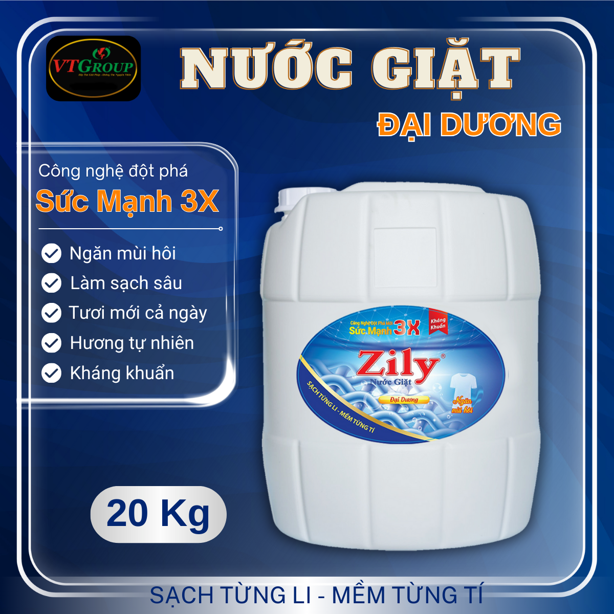Nước Giặt Zily 20 Kg
