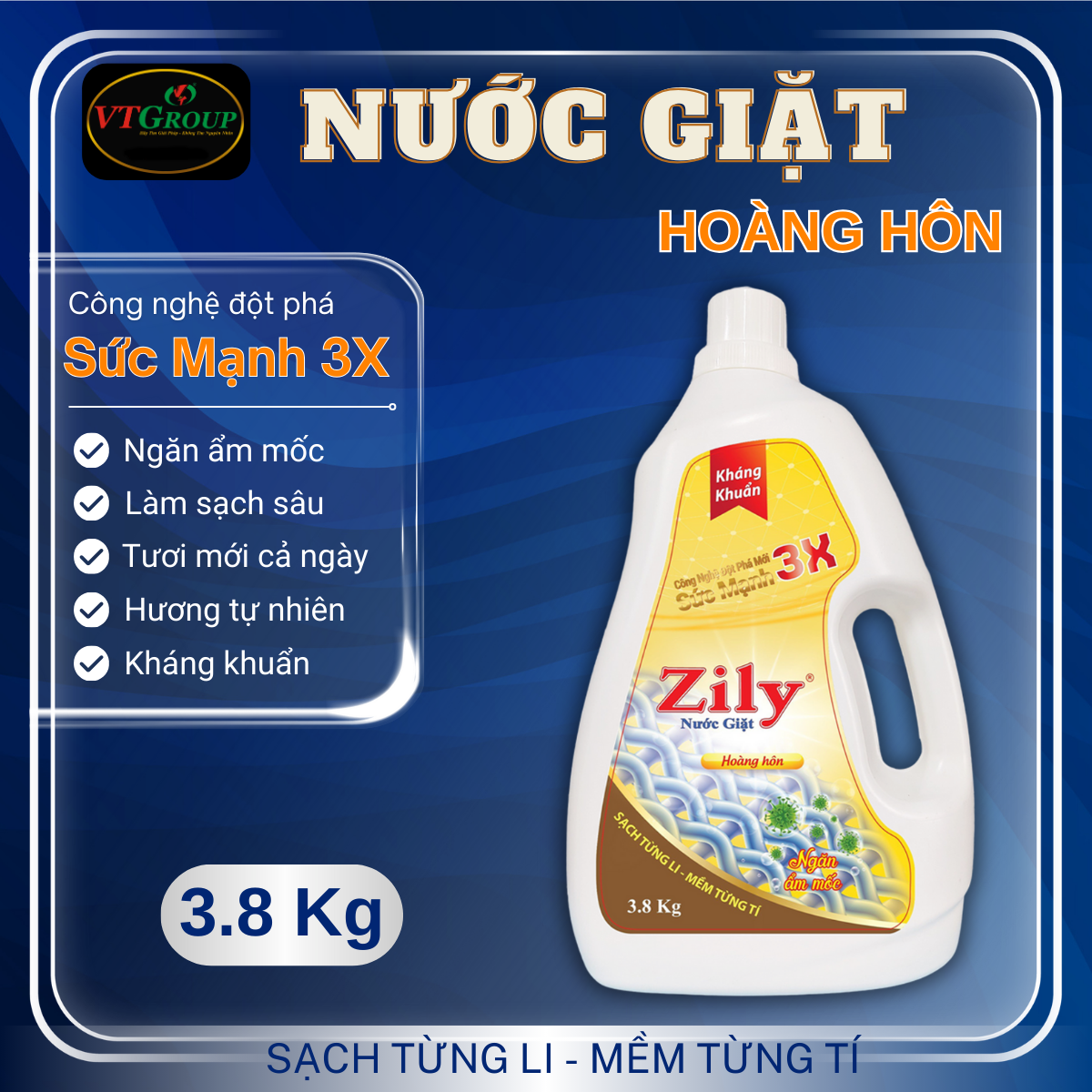 Khuyến Mãi Nước Giặt Zily 3.8kg