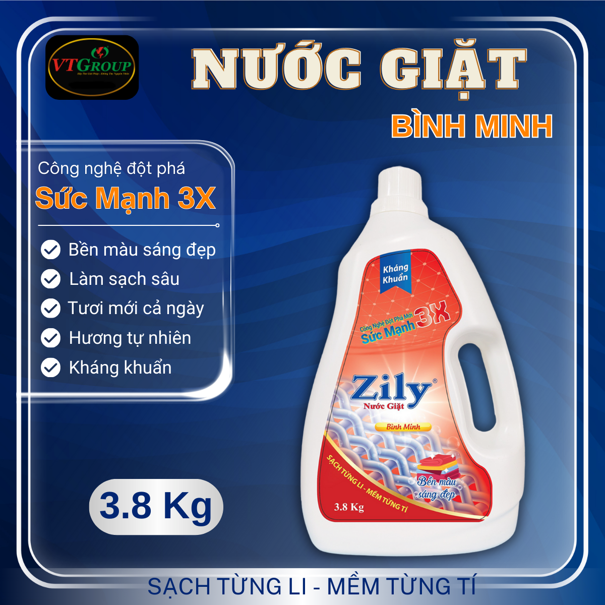 Khuyến Mãi Nước Giặt Zily 3.8kg