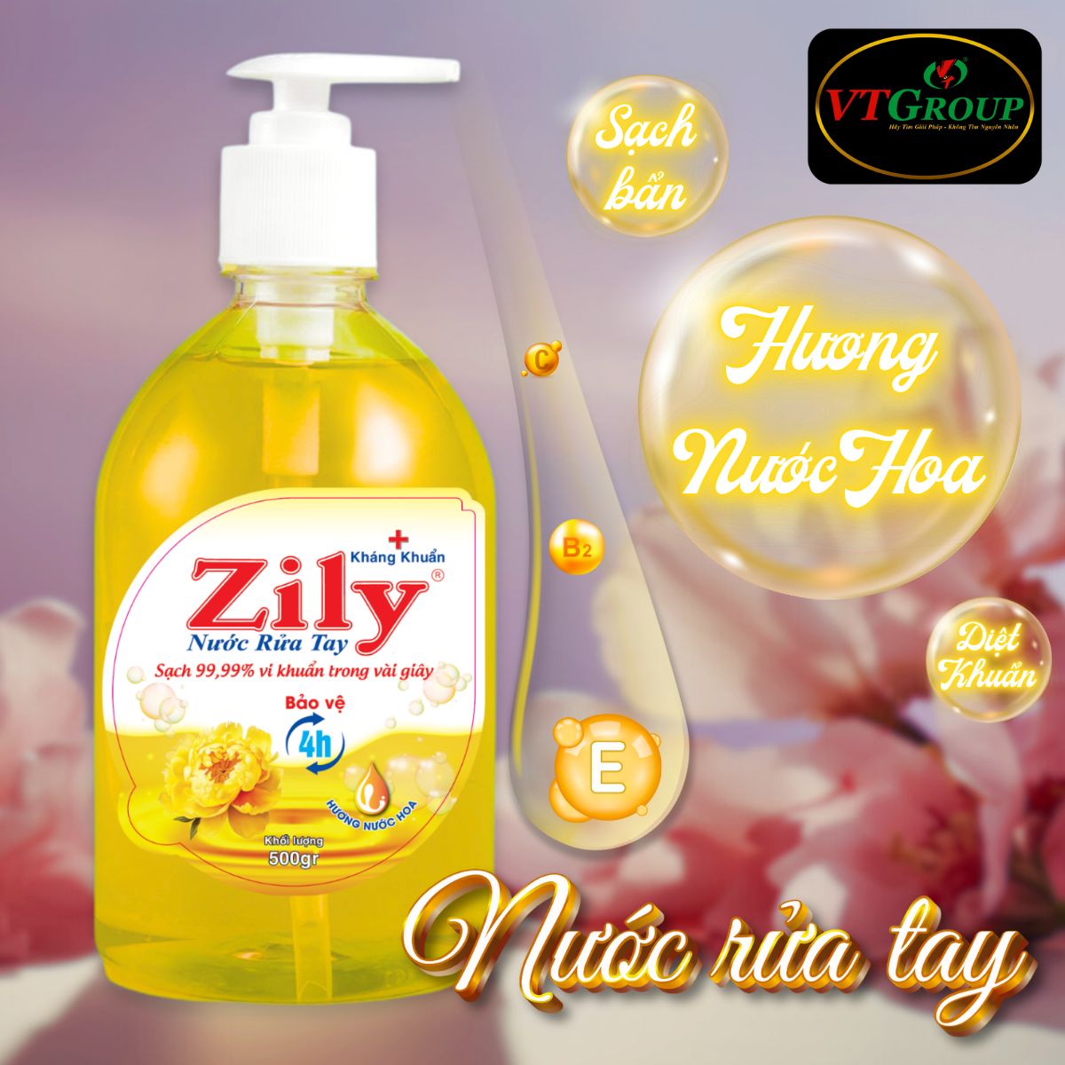 Nước Rửa Tay Zily 500g