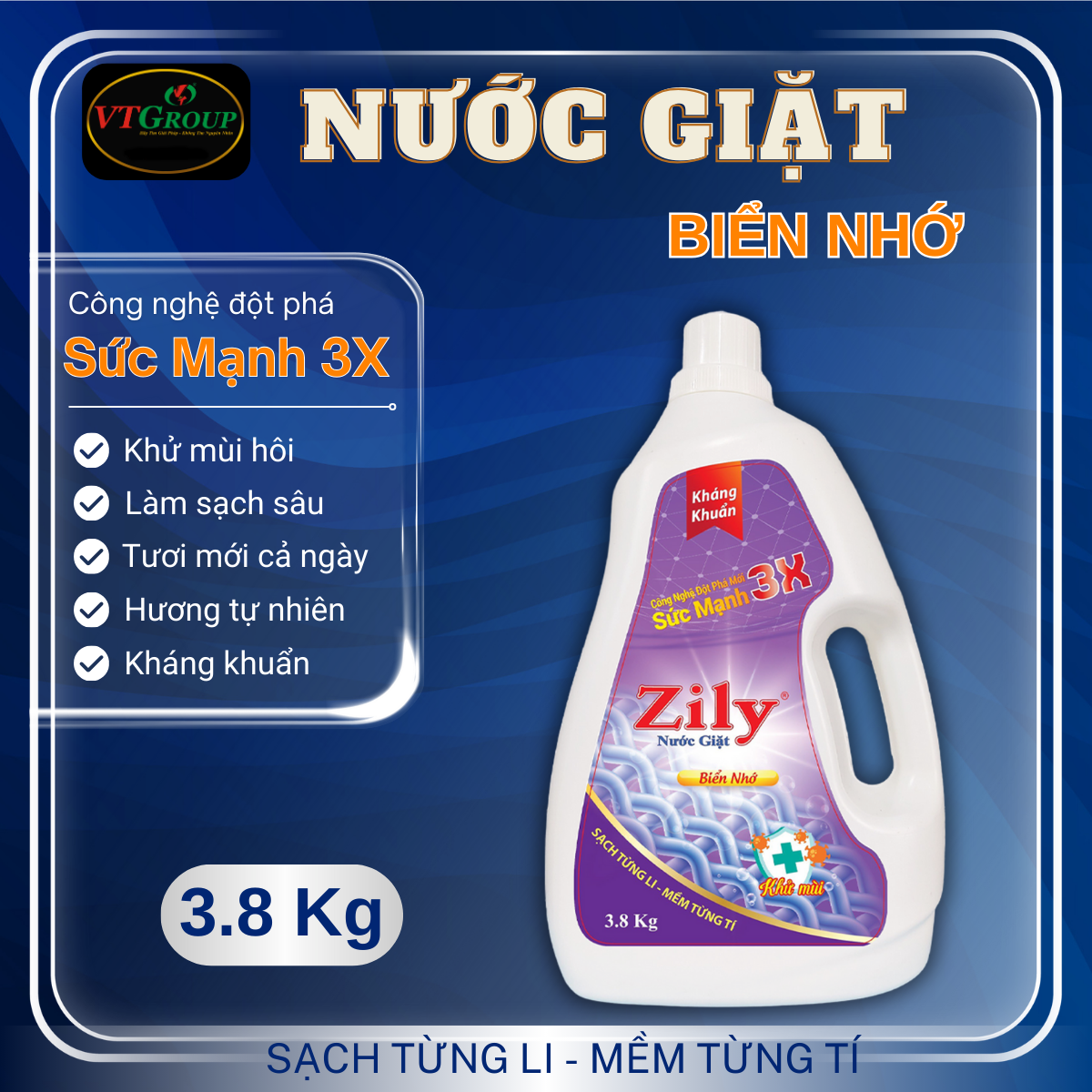 Khuyến Mãi Nước Giặt Zily 3.8kg
