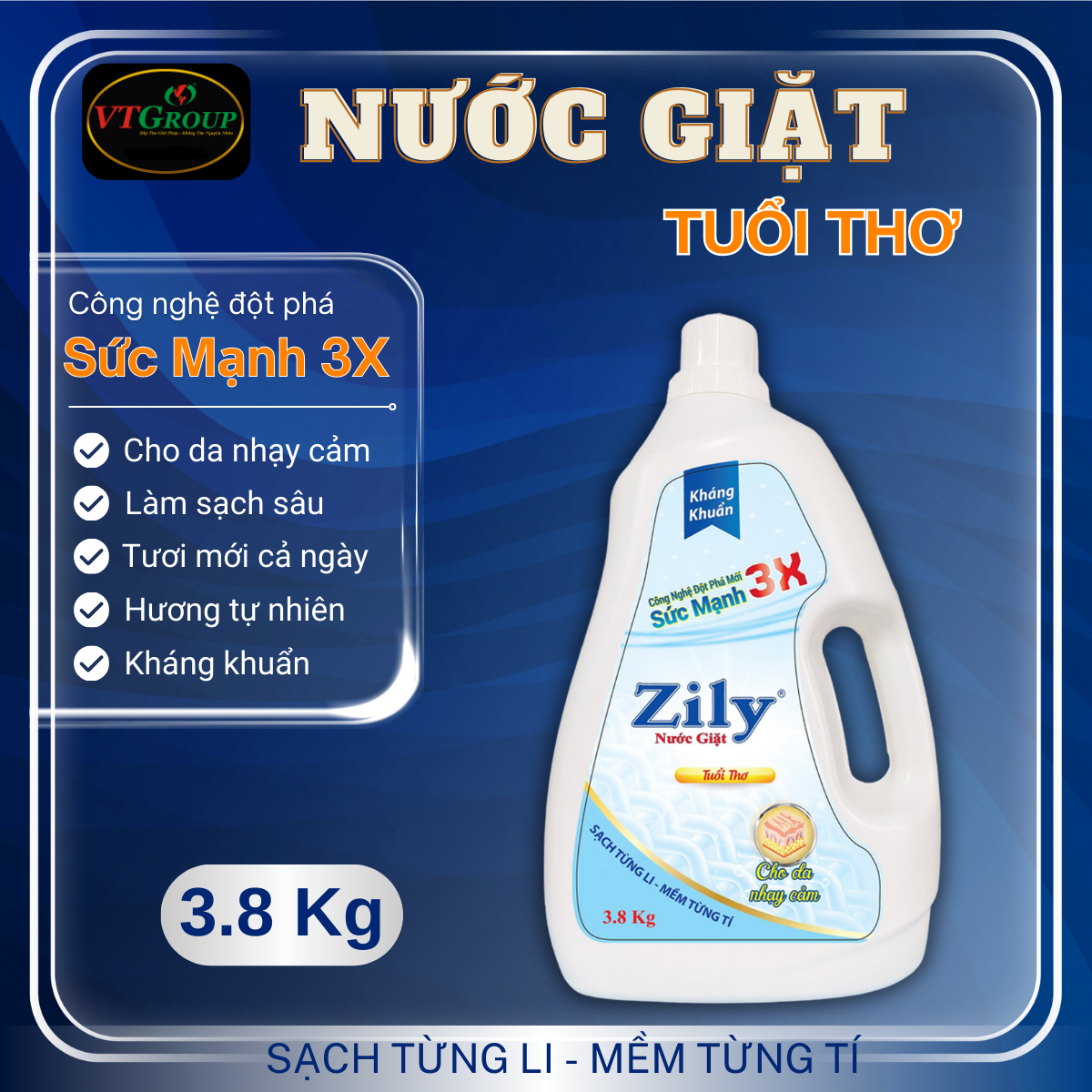 Khuyến Mãi Nước Giặt Zily 3.8kg