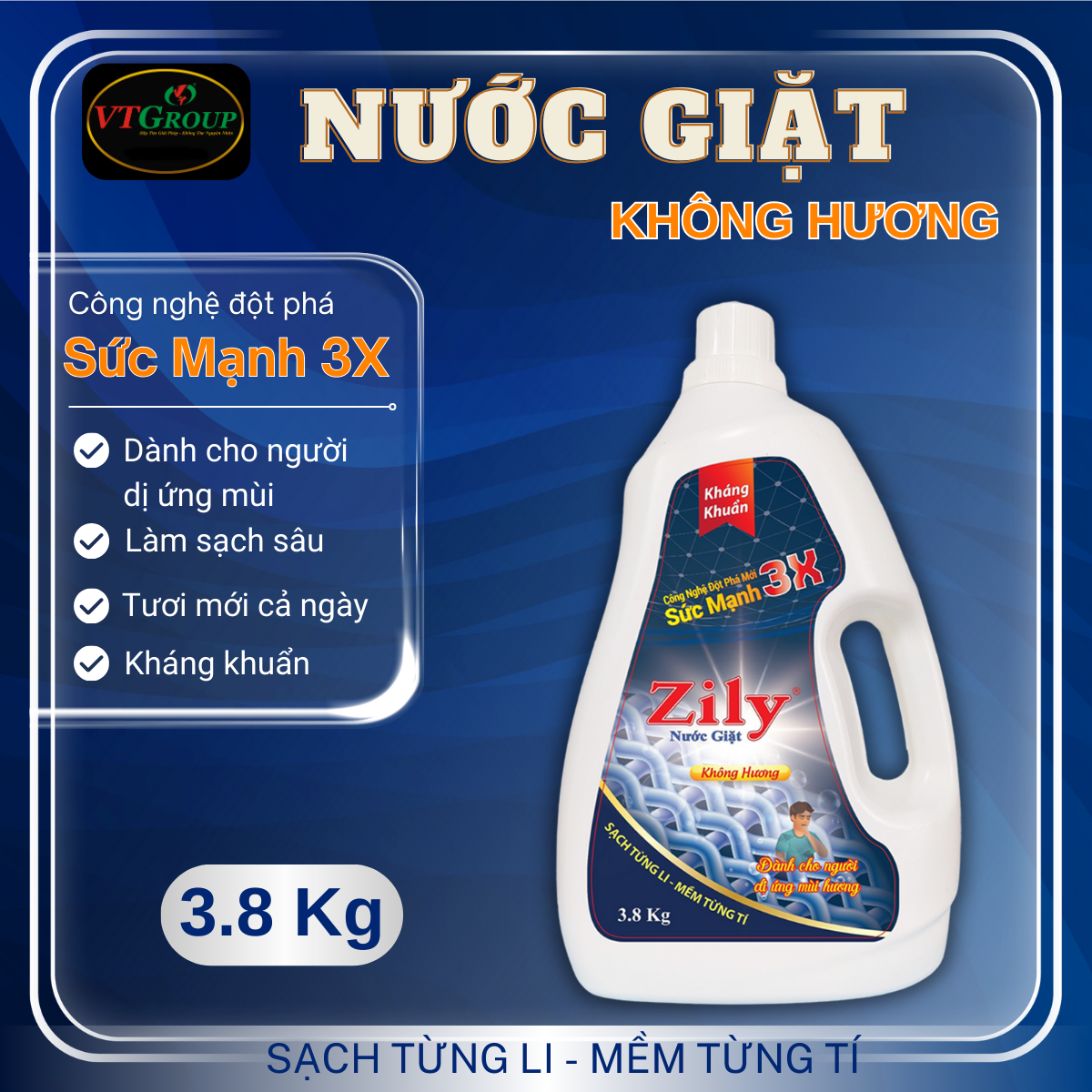 Khuyến Mãi Nước Giặt Zily 3.8kg