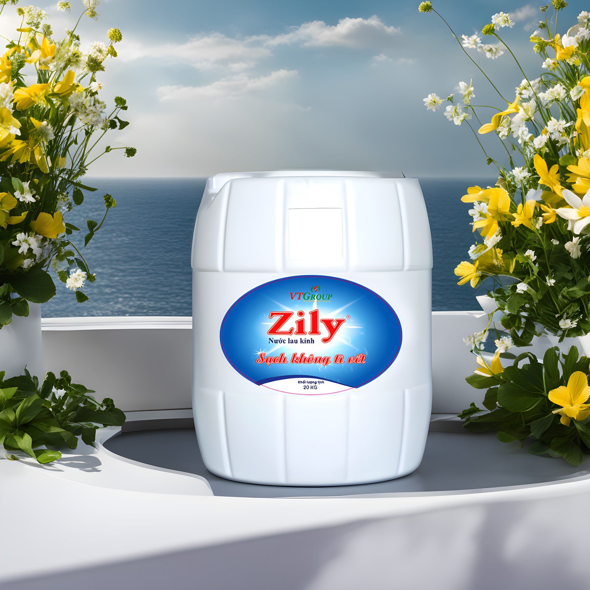 Nước Lau Kính Zily Can 20Kg