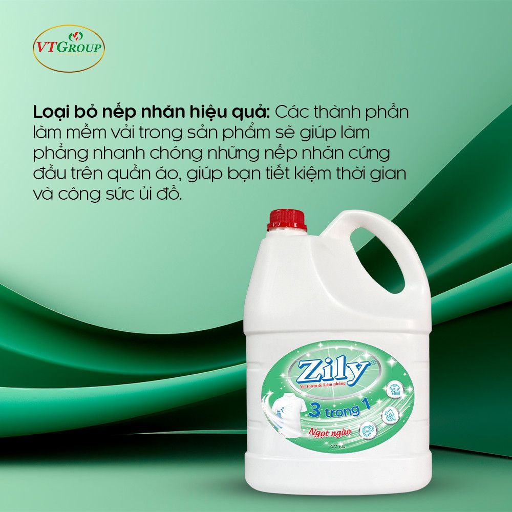 Xịt Thơm & Làm Phẳng Quần Áo Zily 4.7 Kg