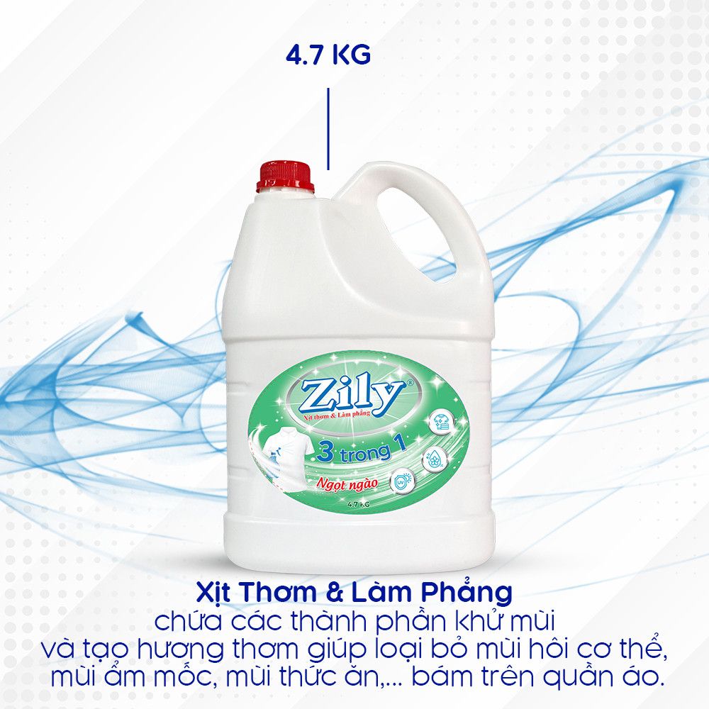 Xịt Thơm & Làm Phẳng Quần Áo Zily 4.7 Kg