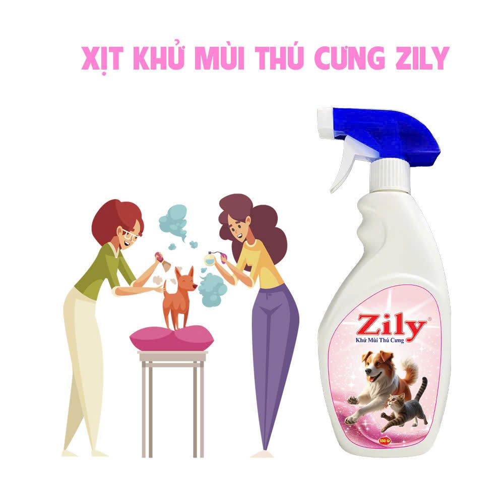 Xịt Khử Mùi Thú Cưng Zily 550g