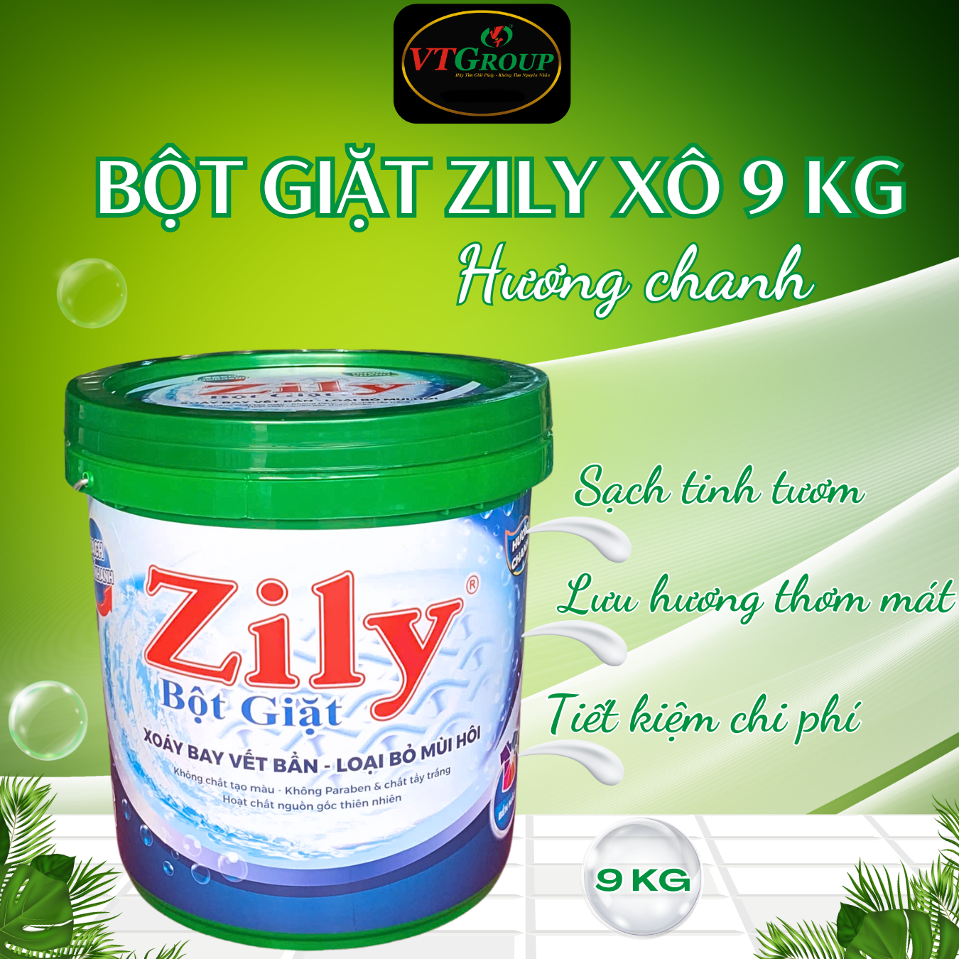 Bột Giặt Zily Hương Chanh Xô 9 Kg