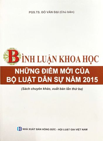 Bình luận khoa học - những điểm mới của bộ luật dân sự năm 2015