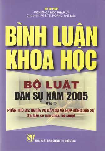 Bình luận khoa học - Bộ luật dân sự năm 2005 ( Tập III )