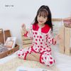 Pijama bèo cổ thuyền trái cây dễ thương cho bé gái BGB121785