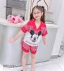 Pijama lụa ngắn tay dễ thương cho bé gái BGB123542