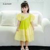 Đầm tầng babydoll đính hoa phối màu dễ thương cho bé gái dạo phố, đi học DGB292643