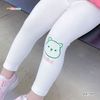 Quần legging thêu hình gấu & mặt cười dễ thương cho bé gái QGB17036