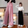[MẸ  & BÉ] Set áo croptop dài tay quần ống rộng dễ thương cho Mẹ & bé gái diện ngày Thu BXG691