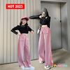 [MẸ  & BÉ] Set áo croptop dài tay quần ống rộng dễ thương cho Mẹ & bé gái diện ngày Thu BXG691