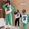 Bộ thun da cá cao cấp áo dài tay raplang quần jogger thể thao NOFEAR dễ thương cho bé trai & bé gái BXG685