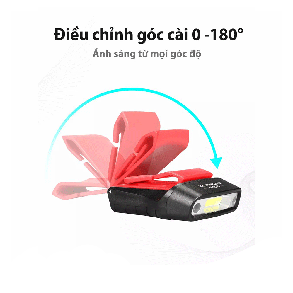 Đèn pin cài mũ đa năng Klarus HC3 100 Lumens