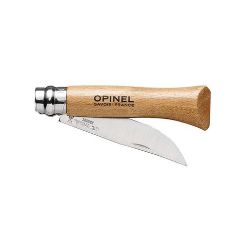 DAO XẾP DU LỊCH OPINEL BEECHWOOD No.6 STAINLESS STEEL - 404