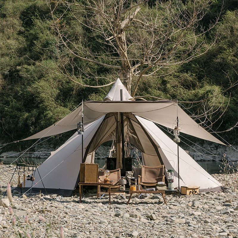 Lều Glamping 5-8 người bát giác kim tự tháp Naturehike Octagon Pyramid NH20ZP014