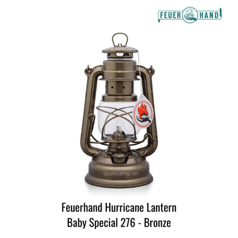 Đèn bão - Đèn dầu Feuerhands Hurricane Lantern Baby Special 276