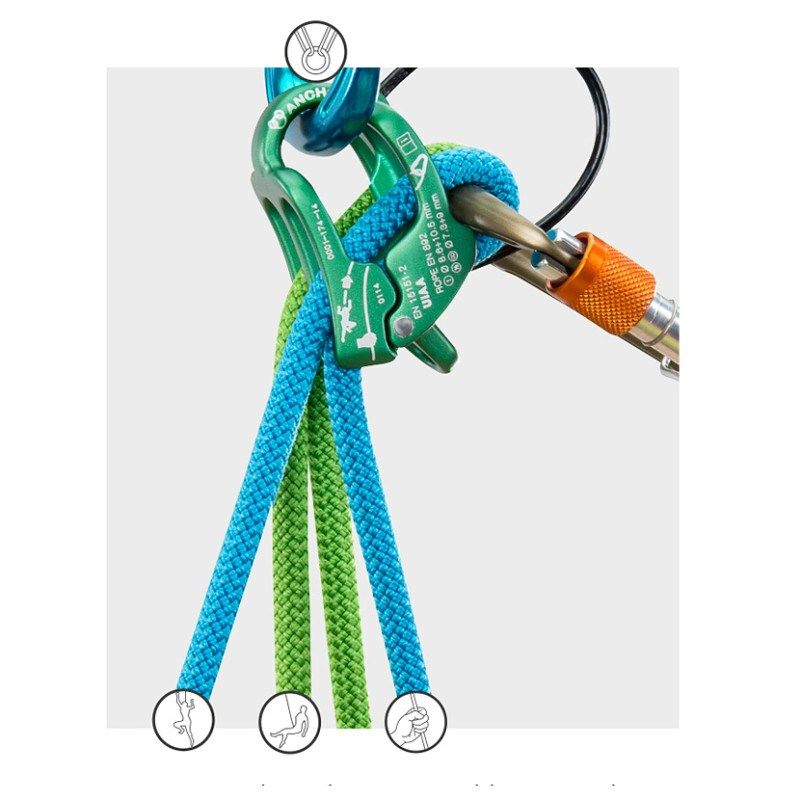 Dụng cụ An Toàn Hãm Lực Rơi đa năng Climbing Technology BE-UP BELAY DEVICE - 2D657A5