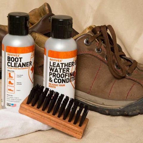 Bộ Dụng Cụ Chăm Sóc Giày Da Gear Aid Revivex Leather Boot Care Kit 36771