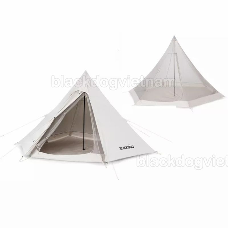 Lều glamping 3-4 người lục giác kim tự tháp BlackDog BD-ZP003