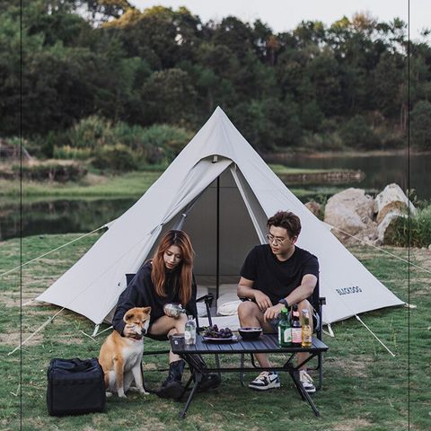 Lều glamping 3-4 người lục giác kim tự tháp BlackDog BD-ZP003