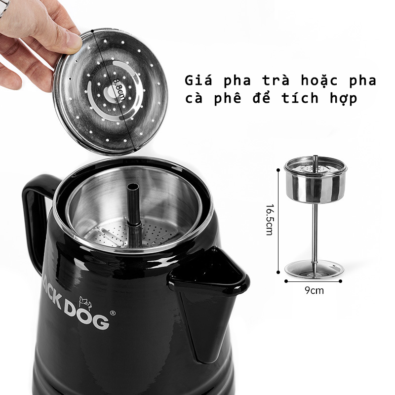 Ấm pha cà phê tráng men dã ngoại Blackdog BD-YC011