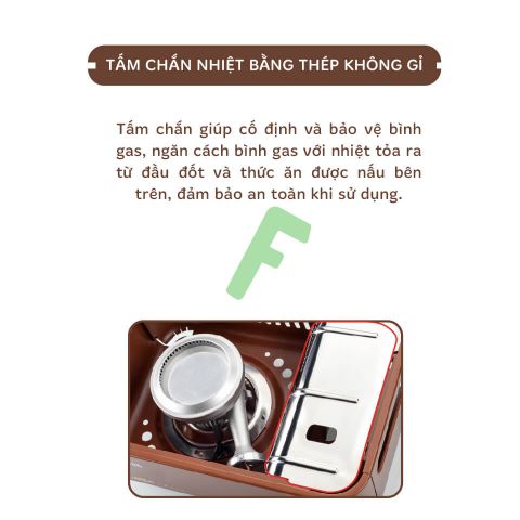 Bếp gas cắm trại mini Maxsun Latte