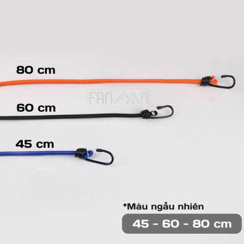 Bộ 3 dây ràng móc thép 45 - 60 - 80 cm Daravin DRV005