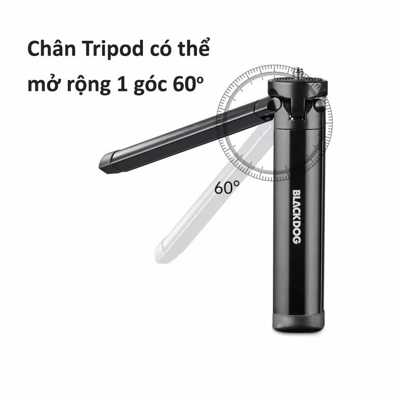 Chân Tripod nhôm gắn đèn cắm trại BlackDog BD-LYD002L