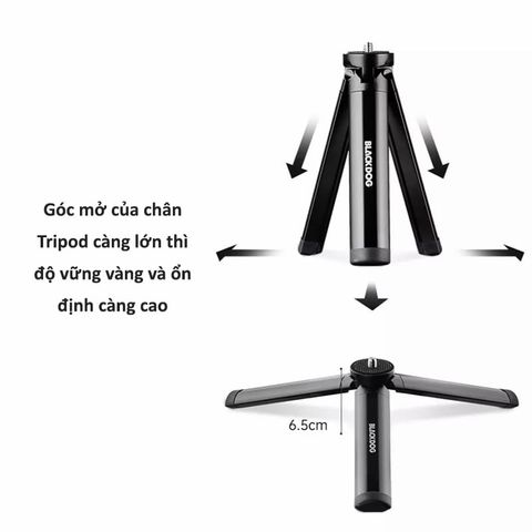 Chân Tripod nhôm gắn đèn cắm trại BlackDog BD-LYD002L