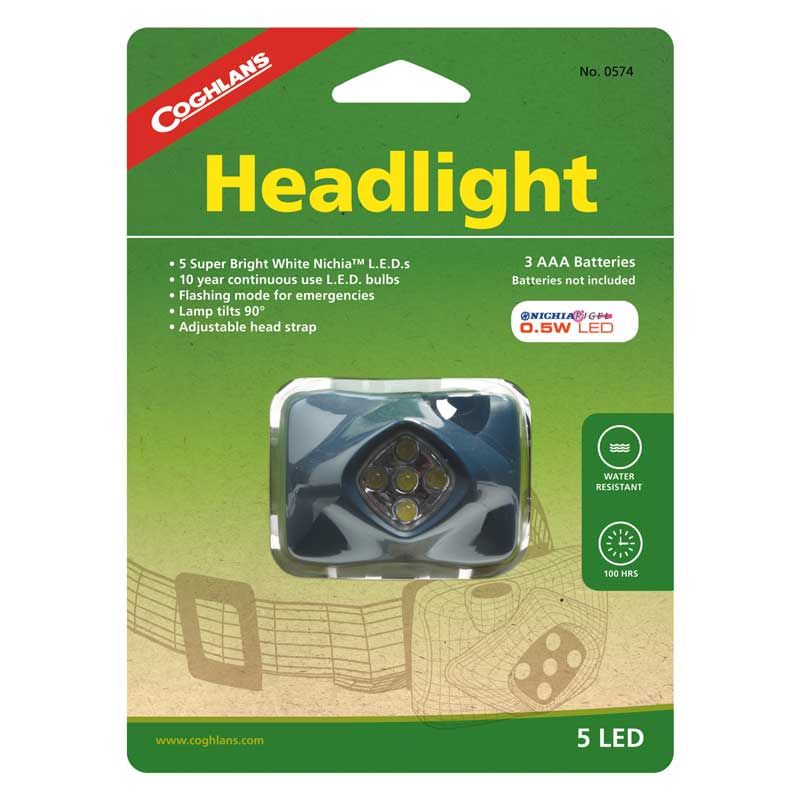 Đèn đeo đầu Coghlans 5 L.E.D. Headlight 0574