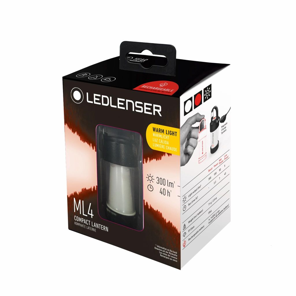 Đèn Pin Cắm Trại Ledlenser ML4 Warm
