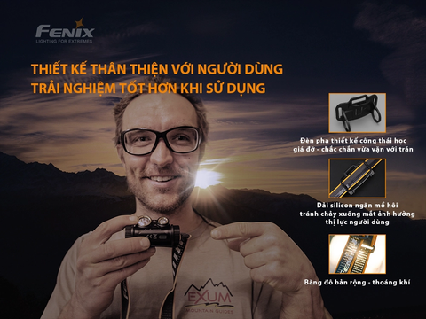 Đèn Pin Đội Đầu Fenix HM65R 1400 Lumens