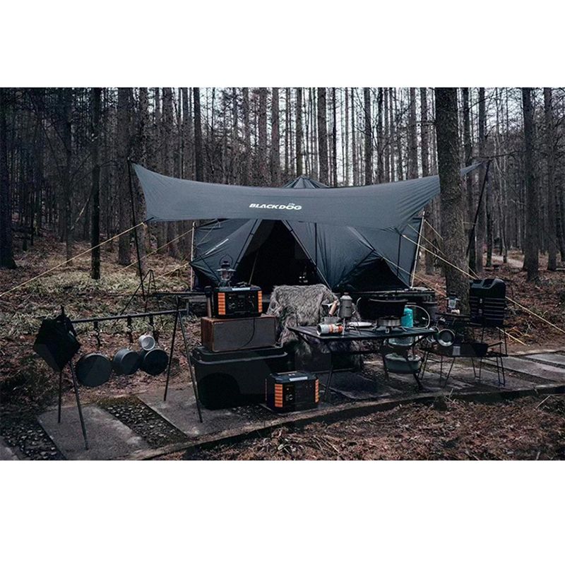 Lều glamping 3-4 người lục giác kim tự tháp BlackDog BD-ZP003