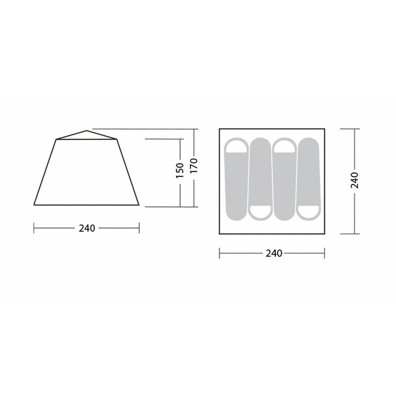 Lều cắm trại 3-4 người tự bung BlackDog BD-ZP005