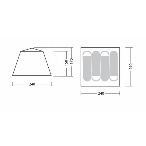 Lều cắm trại 3-4 người tự bung BlackDog BD-ZP005