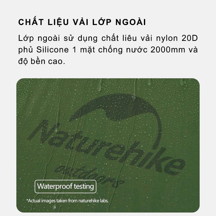 Lều chóp Bushcraft 1 người siêu nhẹ Naturehike NH17T030-L