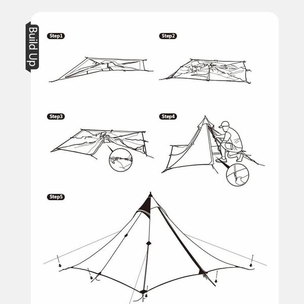 fanfan leu chop bushcraft 1 nguoi sieu nhe naturehike nh17t030