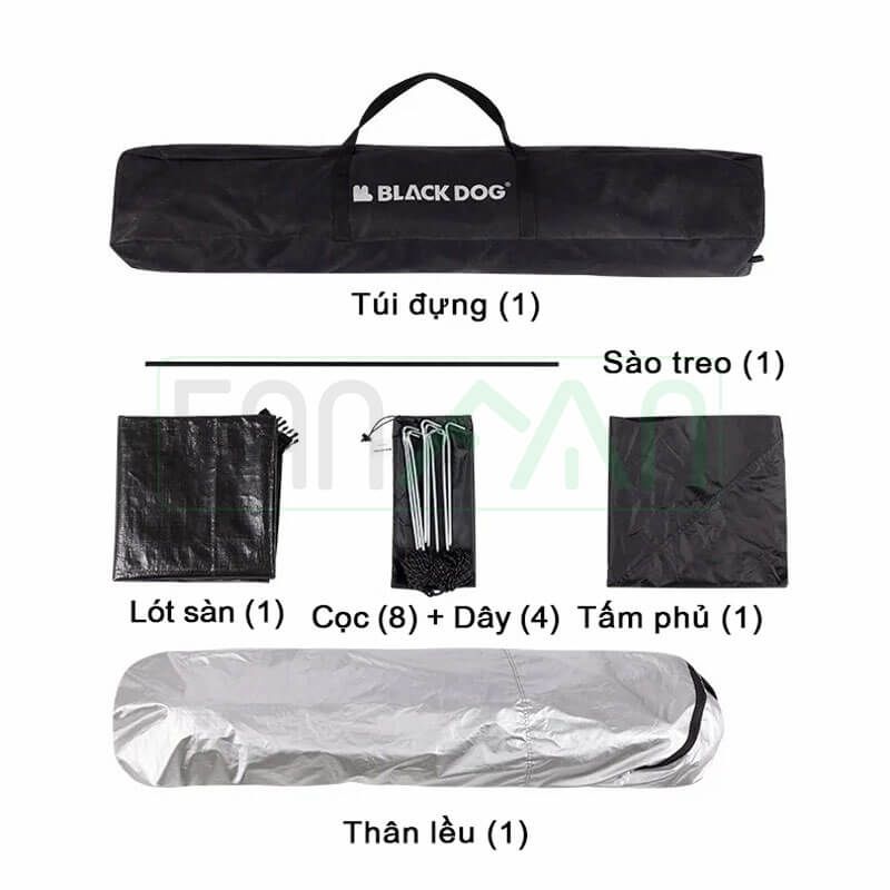 Lều vệ sinh cắm trại xếp gọn Blackdog CBD2300ZP014