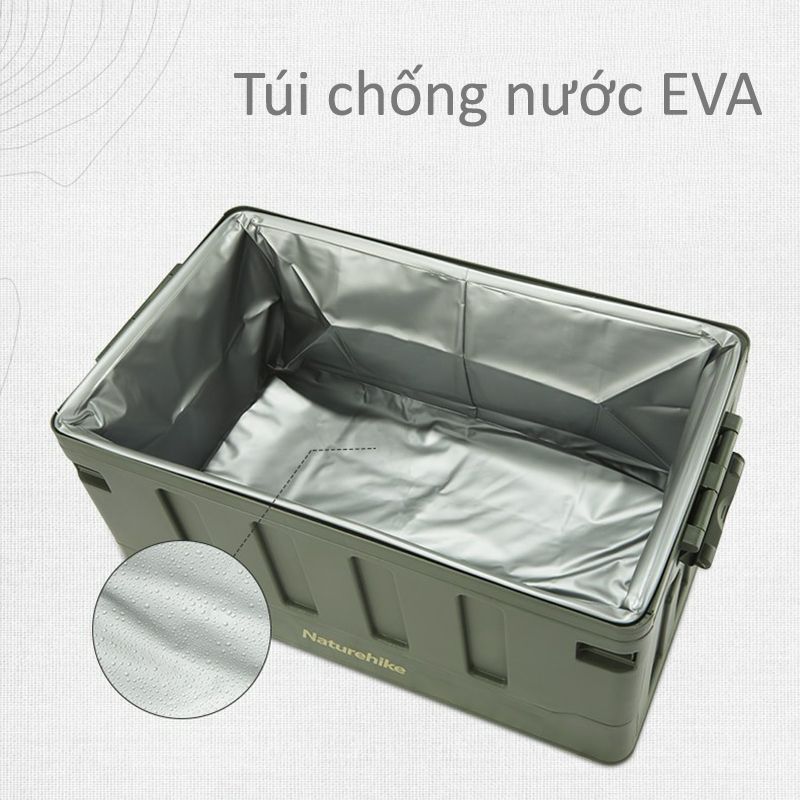 Thùng nhựa PP đựng đồ cắm trại đa năng xếp gọn Naturehike NH22SNX01