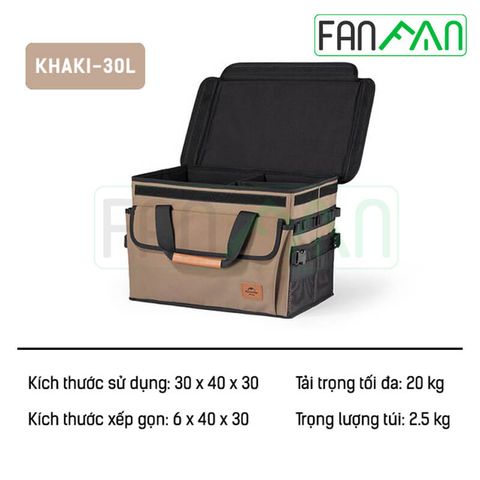 Túi đựng đồ camping cắm trại xếp gọn Naturehike NH21SNX04